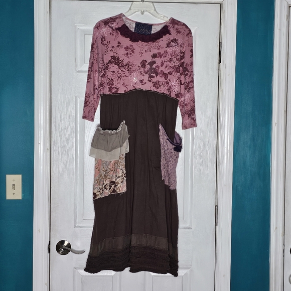 Handmade Upcycled Boho Dress Medium - Picture 2 of 11